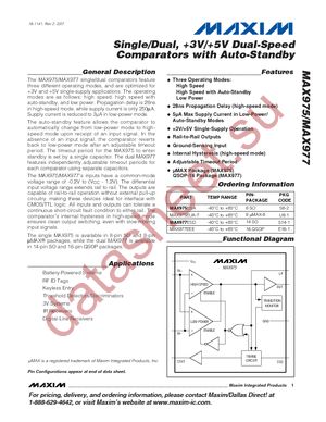 MAX975ESA+ datasheet  